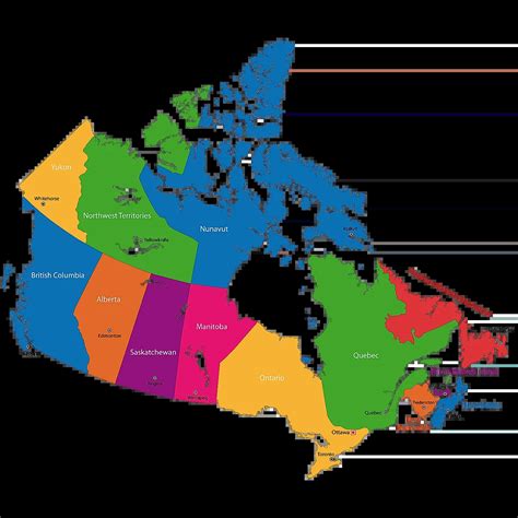 canadian provinces and territories and capitals|Provinces and territories of Canada .